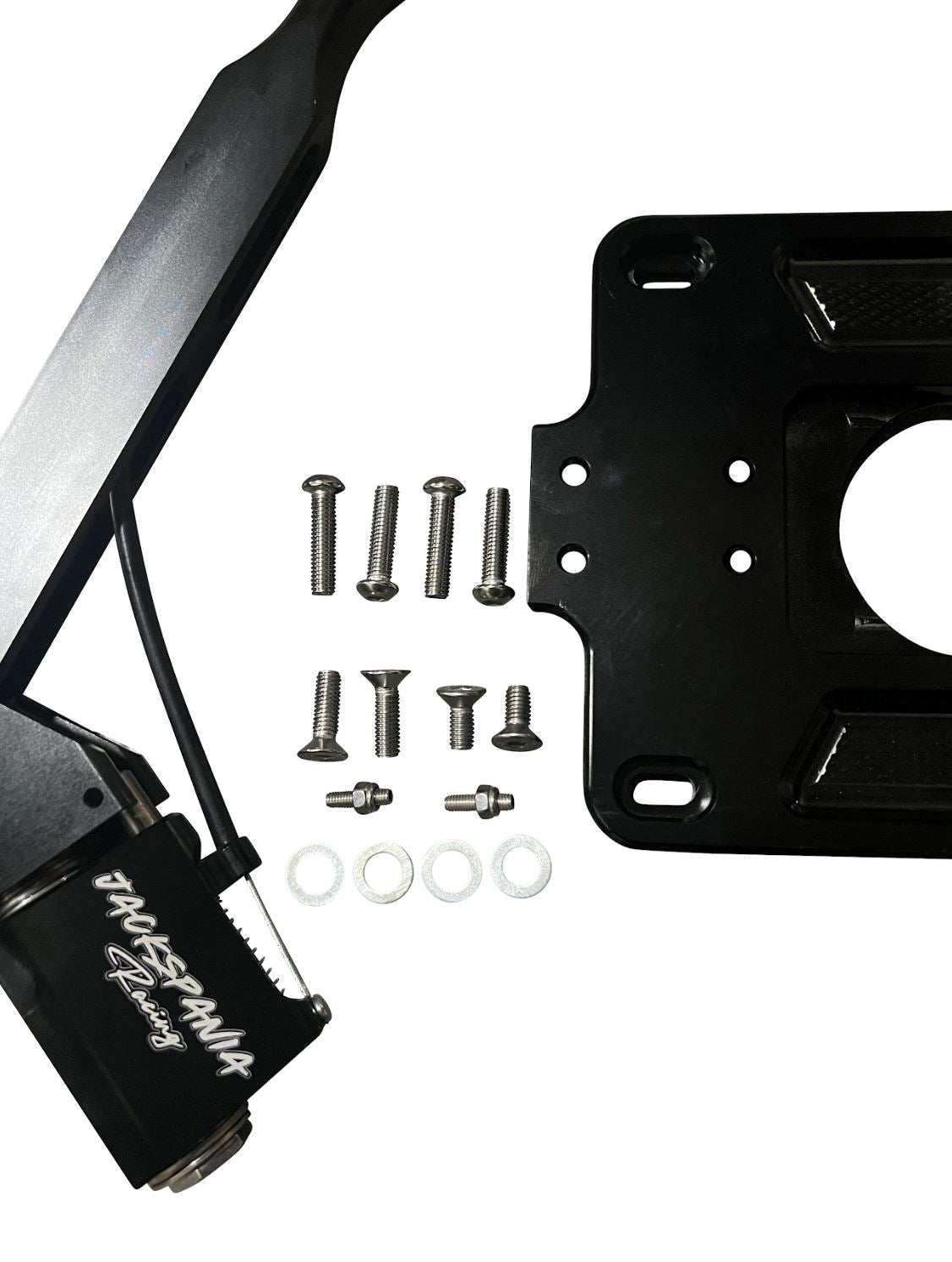 Billet short shifter box for Nissan 350Z, Infiniti G35, 6-speed transmission, Jack Spania Racing transmission part with lockout feature.