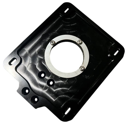 Billet short shifter box for Nissan 350Z, Infiniti G35, and Fairlady Z33 6-speed transmission, by Jack Spania Racing.