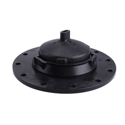Jack Spania Racing replacement fuel cell gas tank filler cap with filler plate and fittings for engine fuel system.