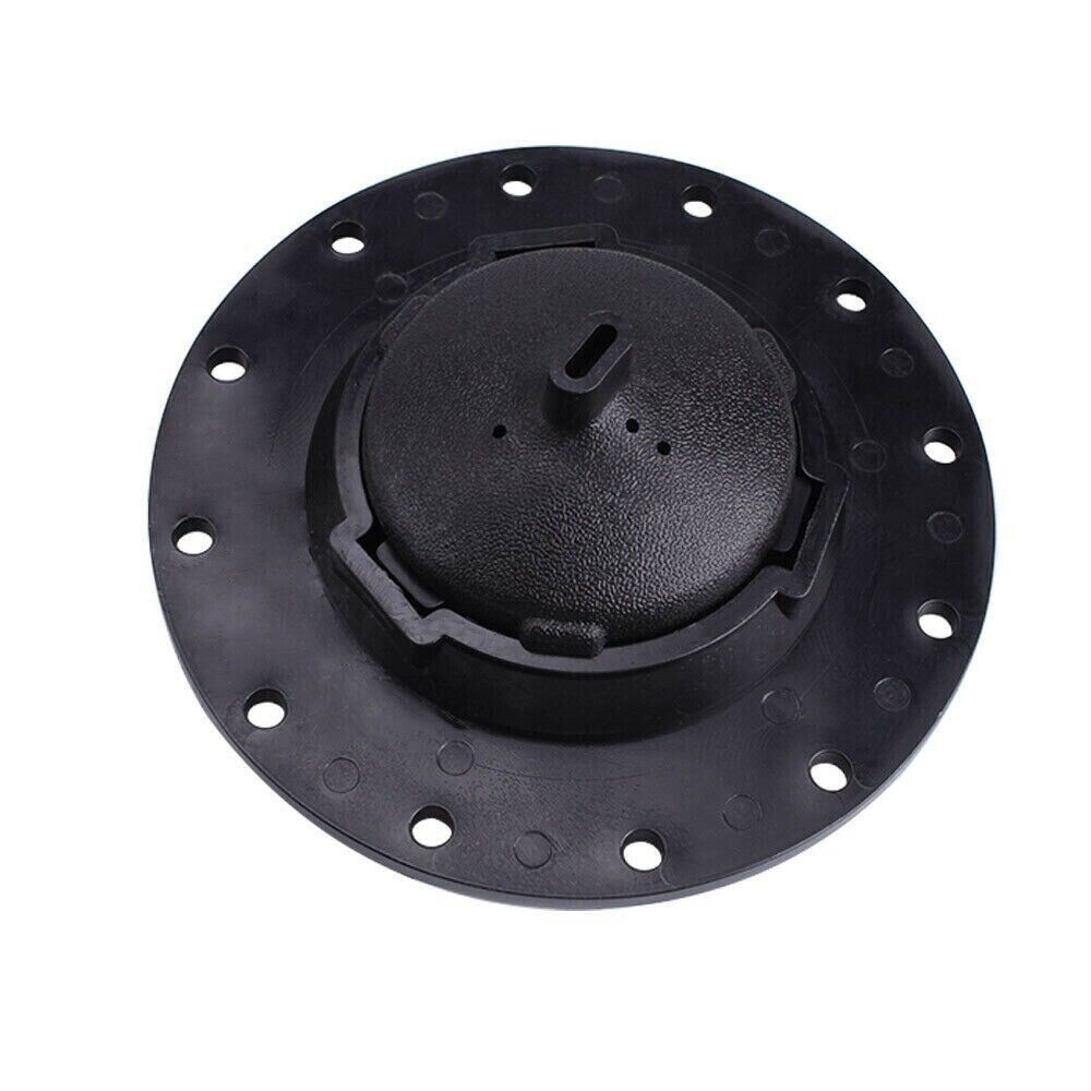 Replacement fuel cell gas tank filler cap, filler plate, and fittings for engine parts by Jack Spania Racing.