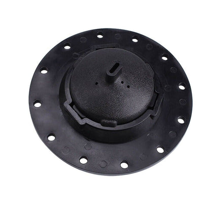 Replacement fuel cell gas tank filler cap, filler plate, and fittings for engine parts by Jack Spania Racing.