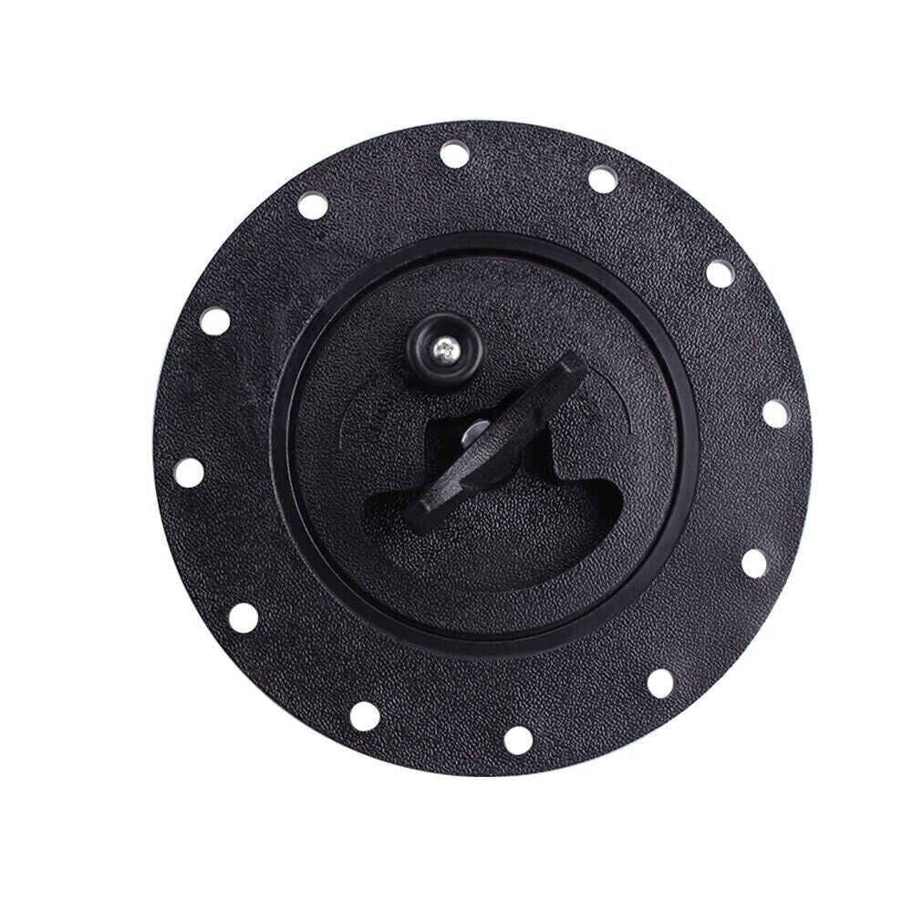 Jack Spania Racing replacement fuel cell gas tank filler cap with filler plate and fittings for engine fuel systems.