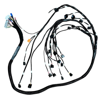 Honda Acura K20 K24 engine harness by Jack Spania Racing, compatible with RSX 05-06, RHD and LHD K Swap engine installation.