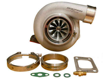 Jack Spania Racing K Series K20 K24 turbo manifold with intercooler for EG and EK Honda engines, featuring GT35 T3 .63 flange.