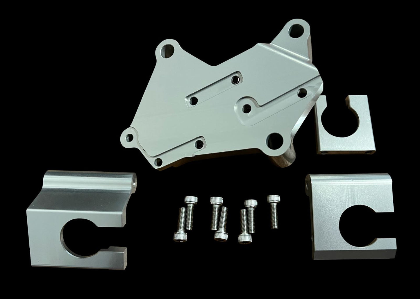Jack Spania Racing billet J Series shifter cable transmission bracket for J swap CL TL V6 6-speed transmissions.