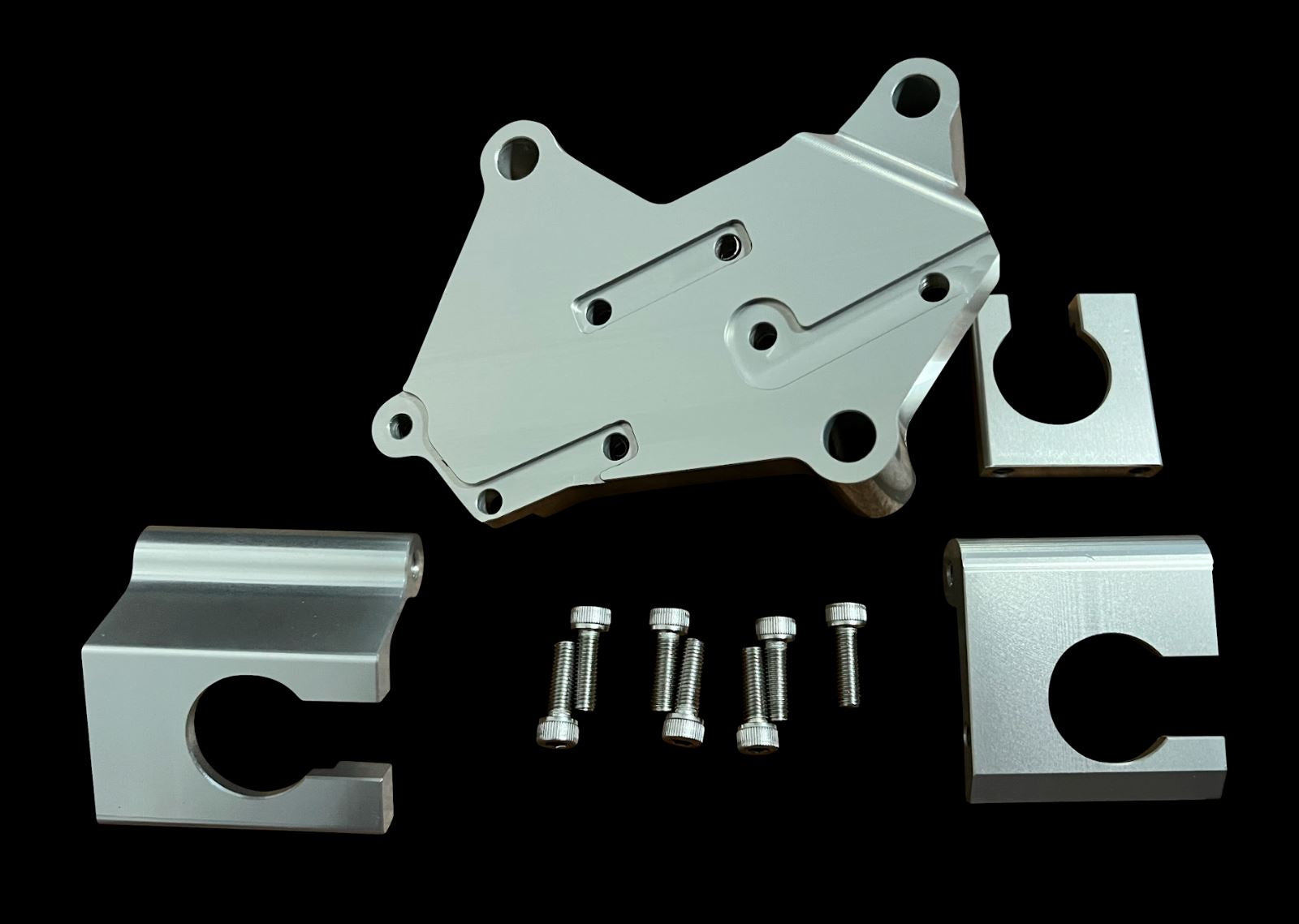 Jack Spania Racing billet J Series shifter cable transmission bracket for J swap CL TL V6 6-speed transmissions.