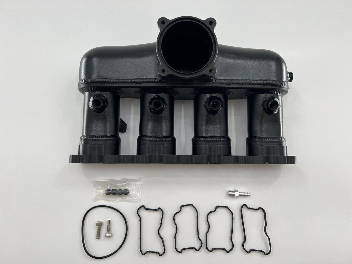 EA888 Gen 3 intake manifold for VW and Audi 1.8T 2.0T engines, by Jack Spania Racing, showing the engine part's detailed design