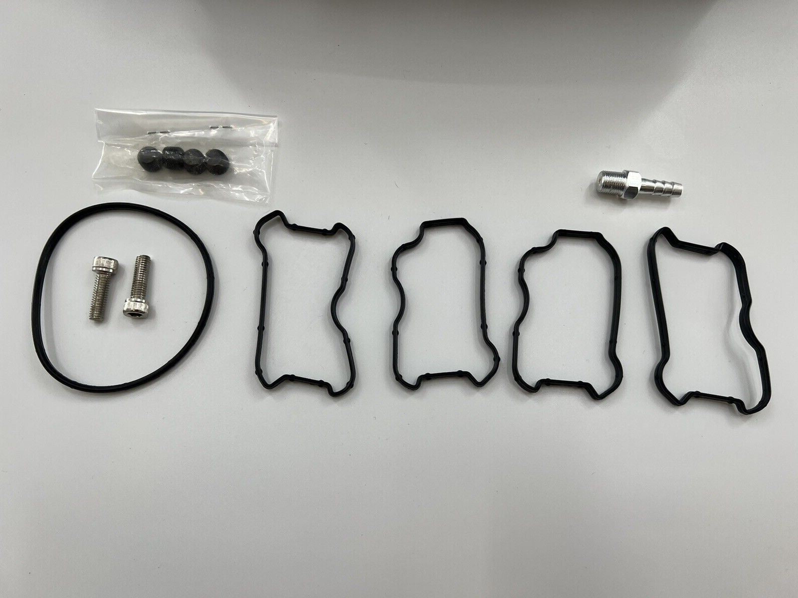 Jack Spania Racing intake manifold for VW Audi EA888 Gen 3 1.8T 2.0T engine, with visible metal construction and brand logo.