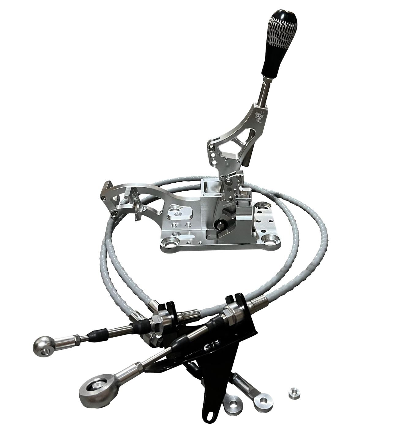 Jack Spania Racing K Series Shifter Box Cables for MR2 swap with K20 and K24 transmissions, automotive transmission parts.