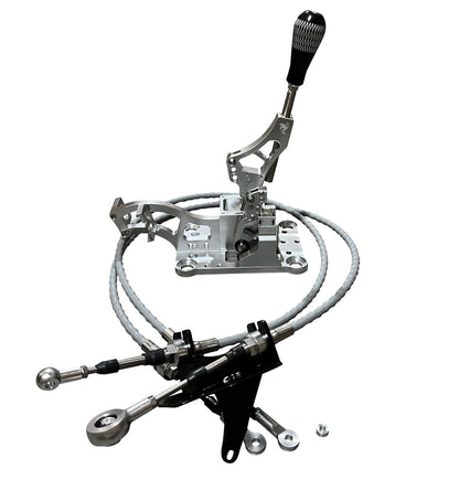 Jack Spania Racing K Series Shifter Box Cables for MR2 swap with K20 and K24 transmissions, automotive transmission parts.