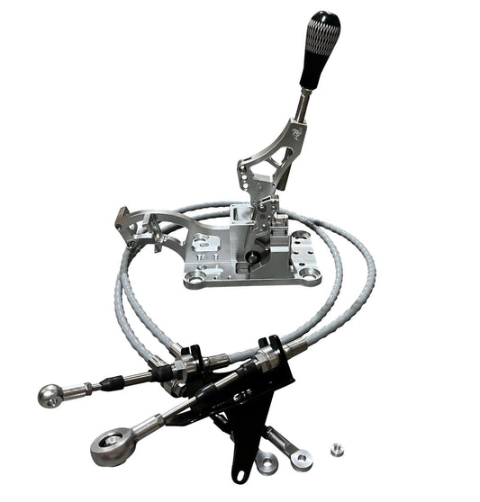 Jack Spania Racing K Series Shifter Box Cables for MR2 swap with K20 and K24 transmissions, automotive transmission parts.