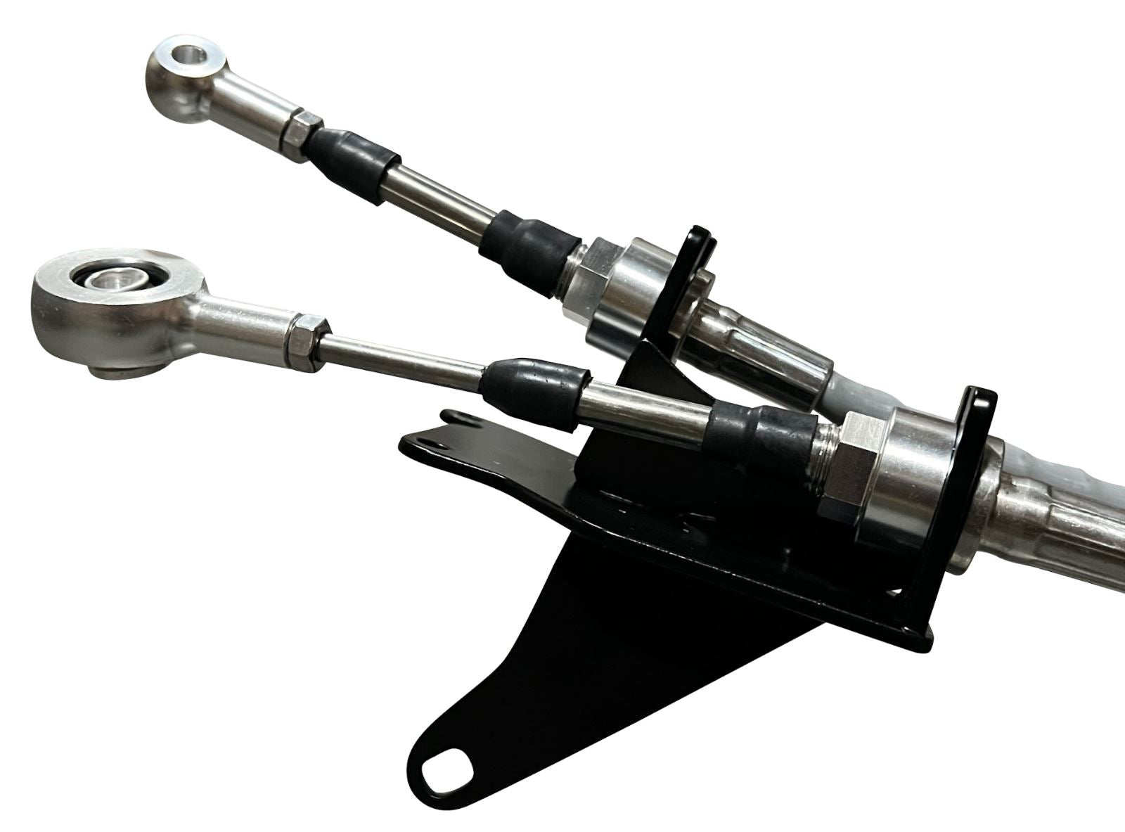 Jack Spania Racing K Series shifter box cables for MR2 swap with K20 K24 transmission, automotive transmission parts.