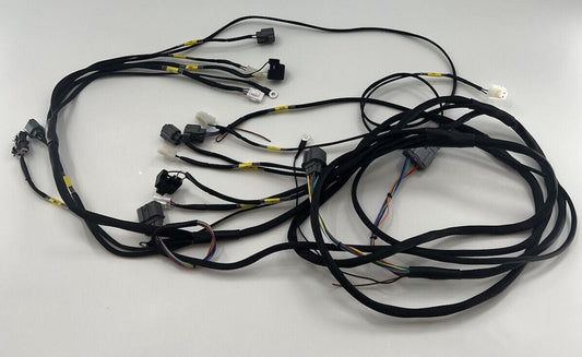 Honda Acura EK 96-01 front end headlight wire tuck harness by Jack Spania Racing, designed for blinkers and engine wiring.