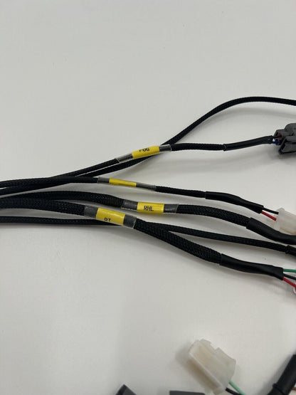 Honda Acura EK Civic front end headlight wire tuck harness by Jack Spania Racing with USDM blinkers, engine part for 96-01 models.