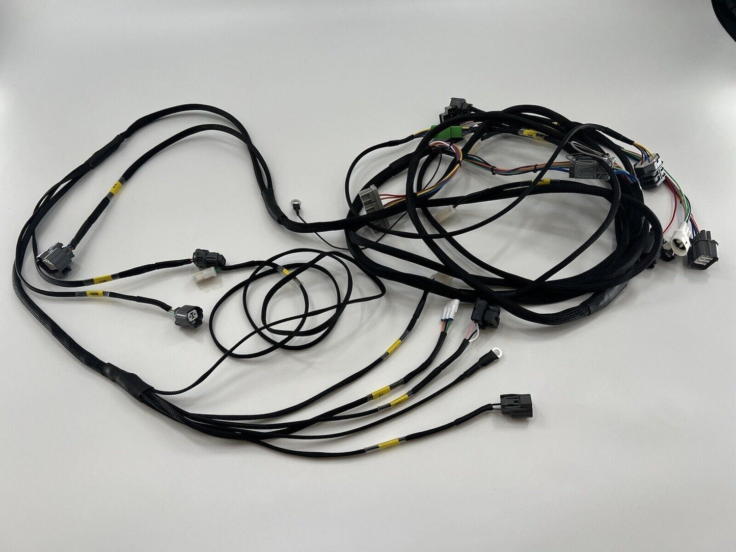 Honda Acura EG Civic front end headlight wire tuck harness with blinkers, compatible with 92-95 USDM models by Jack Spania Racing.