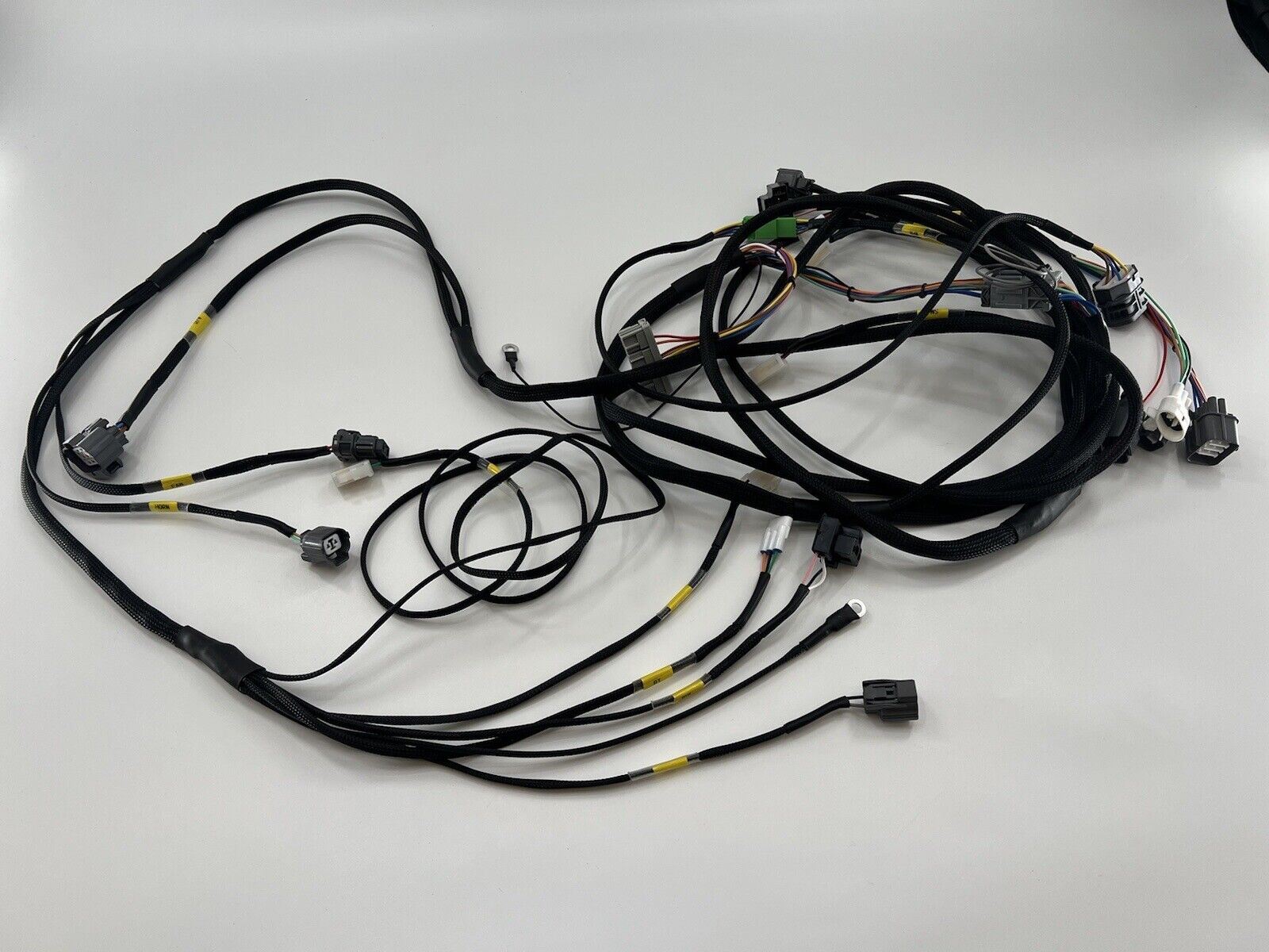 Honda Acura EG Civic front end headlight wire tuck harness with blinkers, compatible with 92-95 USDM models by Jack Spania Racing.