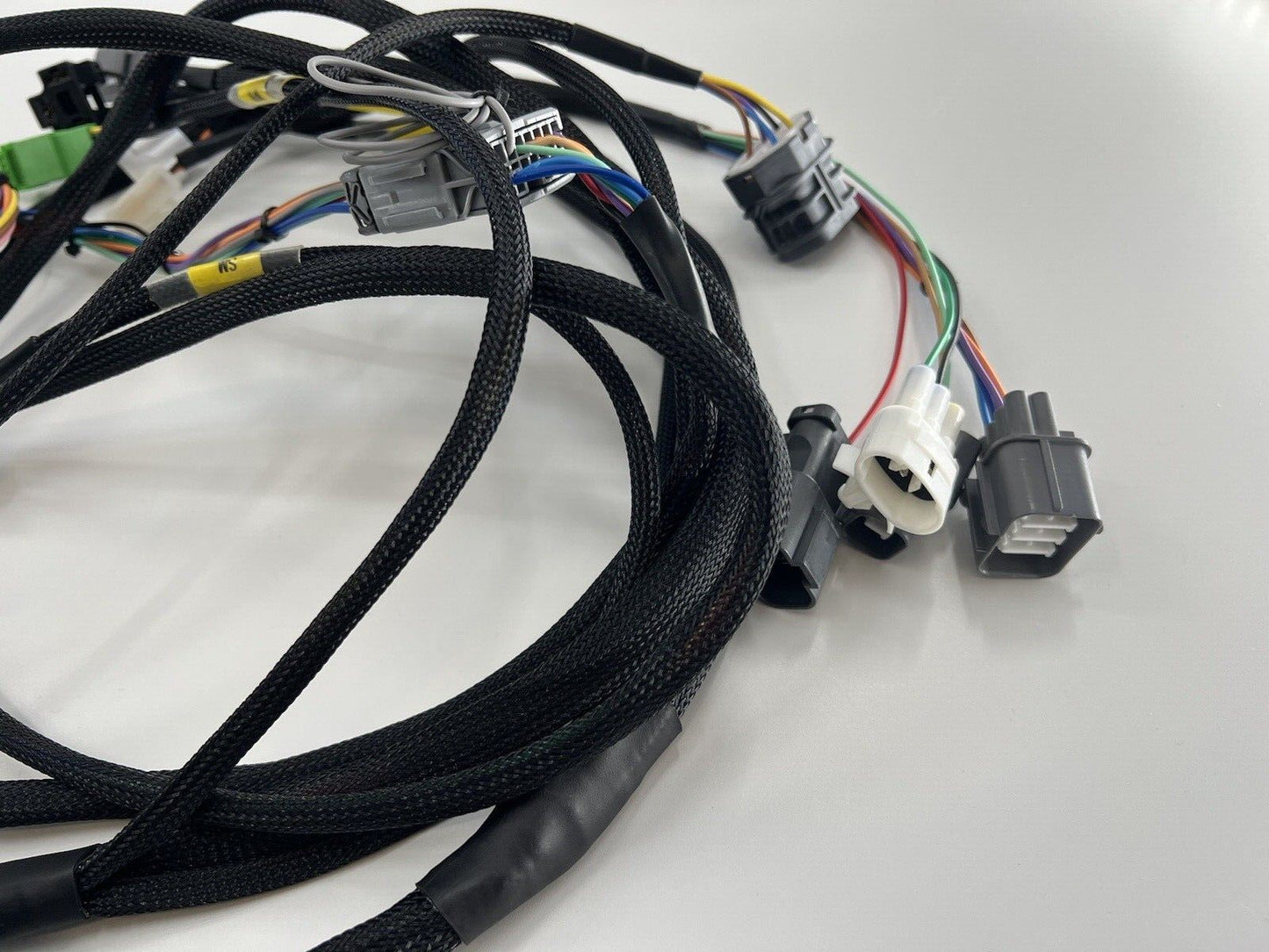 Honda Acura EG 92-95 front end headlight wire tuck harness with blinkers, designed for Civic engine parts by Jack Spania Racing.