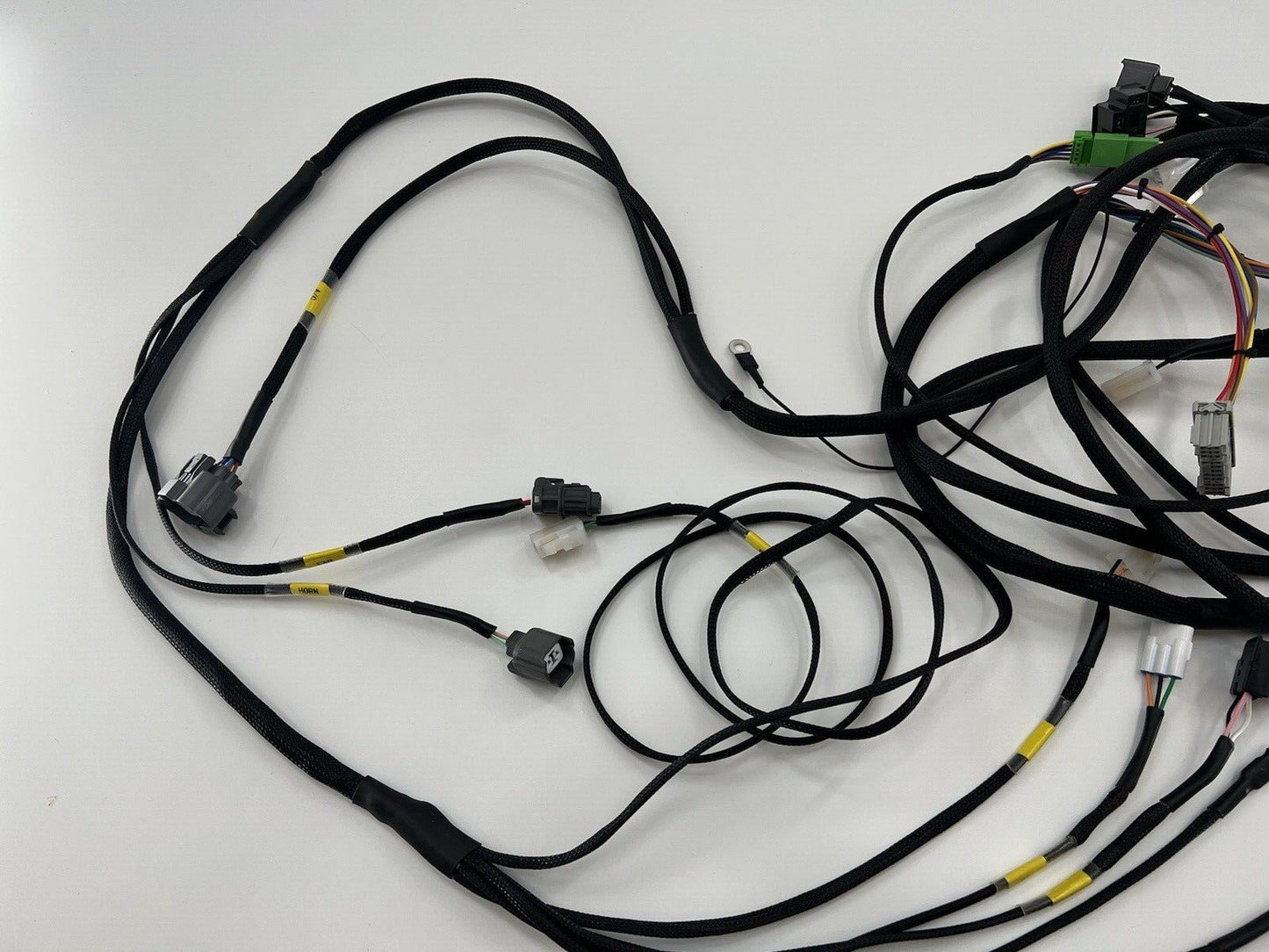 Honda Acura EG Civic 92-95 front end headlight wire tuck harness with blinkers, by Jack Spania Racing, for engine wiring upgrades.