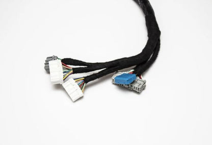 Honda Acura EK H Series tucked engine harness kit by Jack Spania Racing, showing detailed wiring and connectors for engine installation.