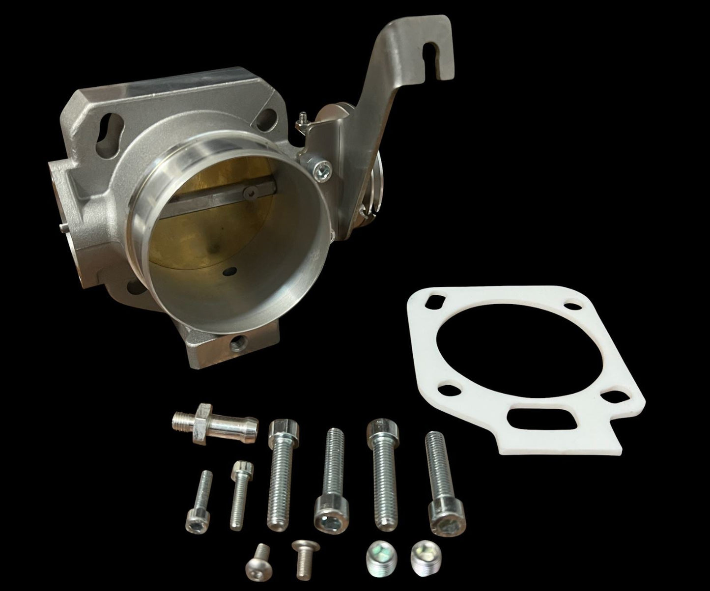 Jack Spania Racing K Series 72mm throttle body with gasket for K20, K24 engines, compatible with PRB, PRC, RBC, RRC models.