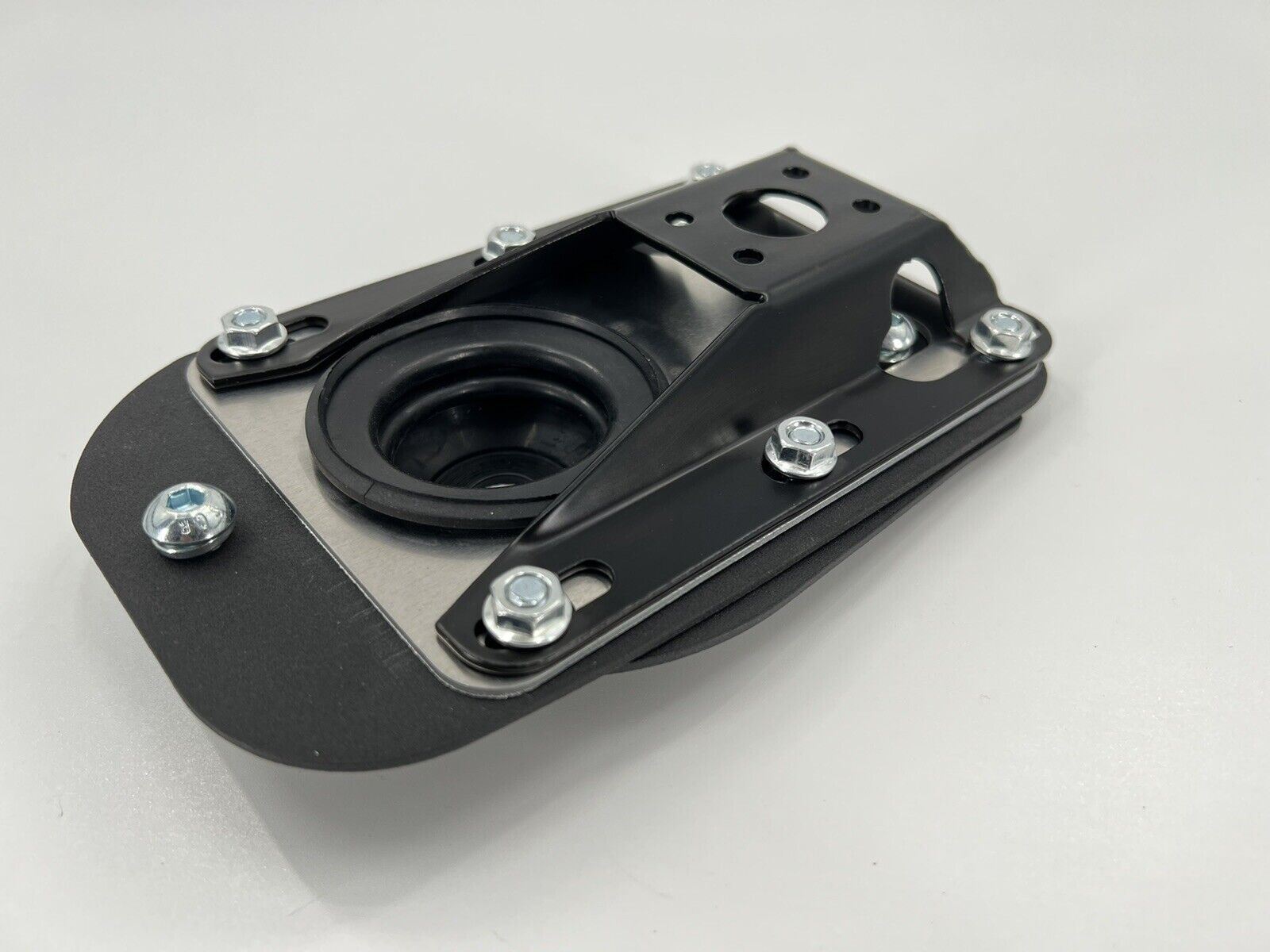 Jack Spania Racing direct fit gearplate for BMW E30, E36, E46, E8X, E9X models, bolt-on gearbox part for Coolerworx IRP.