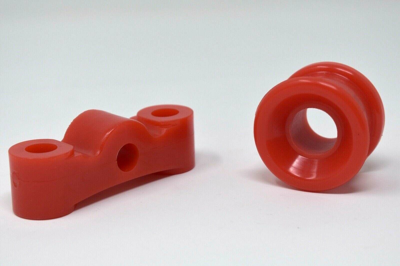 Polyurethane poly shifter bushings for EG EK Si Type R B Series suspension by Jack Spania Racing, shown in a close-up view.