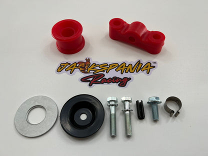 Jack Spania Racing polyurethane poly shifter bushings for EG, EK, Si, Type R, and B Series suspension components.