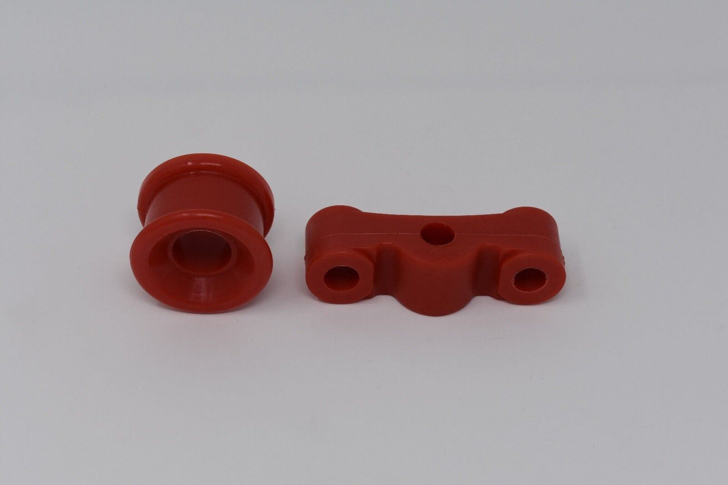 Polyurethane B Series shifter bushings for EG, EK, Si, and Type R from Jack Spania Racing, shown in close-up detail.