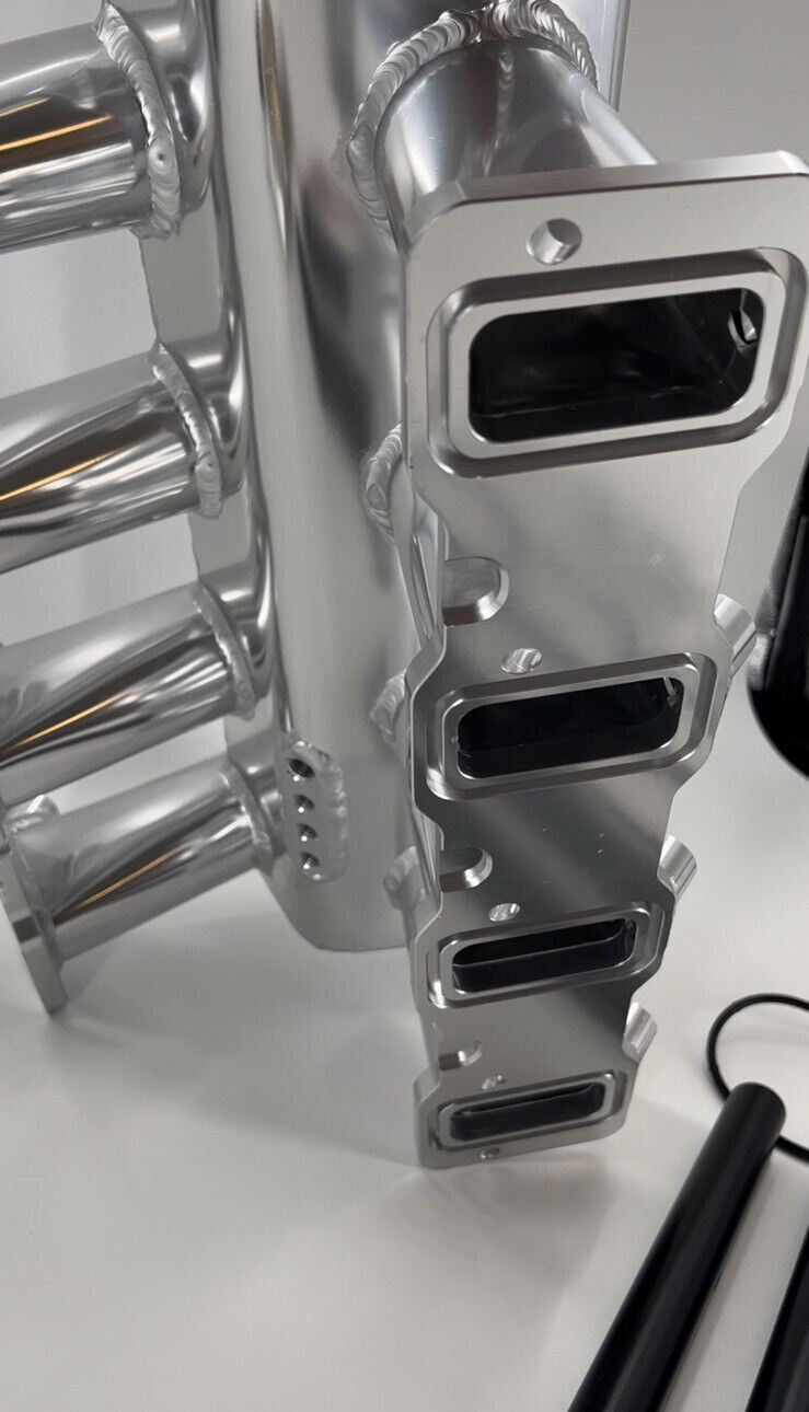 GM Chevrolet LS Fabricated Intake Manifold and Throttle Body for LS3 L92 engines, manufactured by Jack Spania Racing.