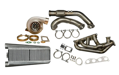 Jack Spania Racing EP3 Civic Si K Series turbo manifold with dual ball bearing turbo sidewinder intercooler, exhaust parts for enhanced performance