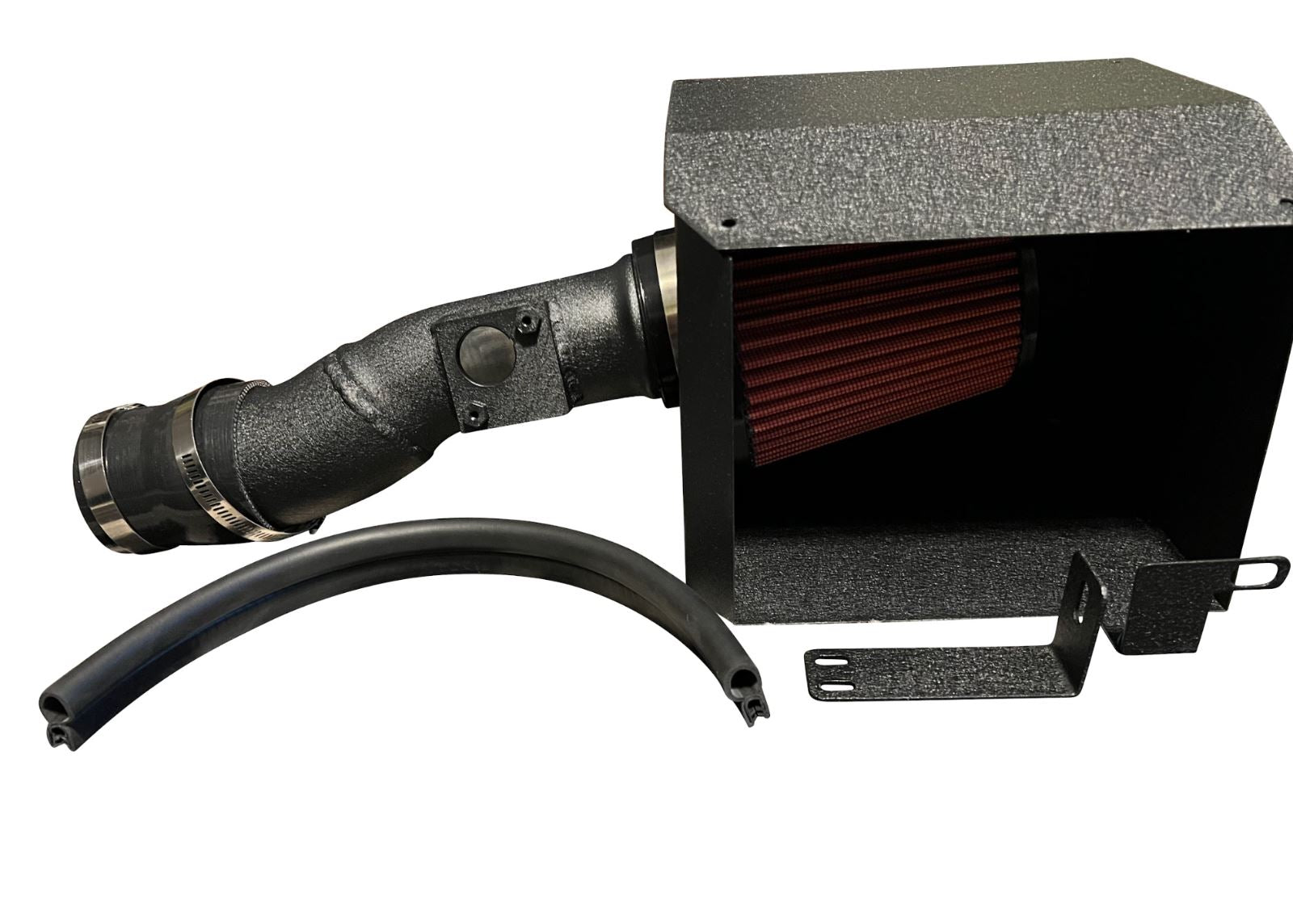 Jack Spania Racing cold air intake filter heat shield for 2016+ Honda Civic 1.5T engine parts, shown in close-up image.