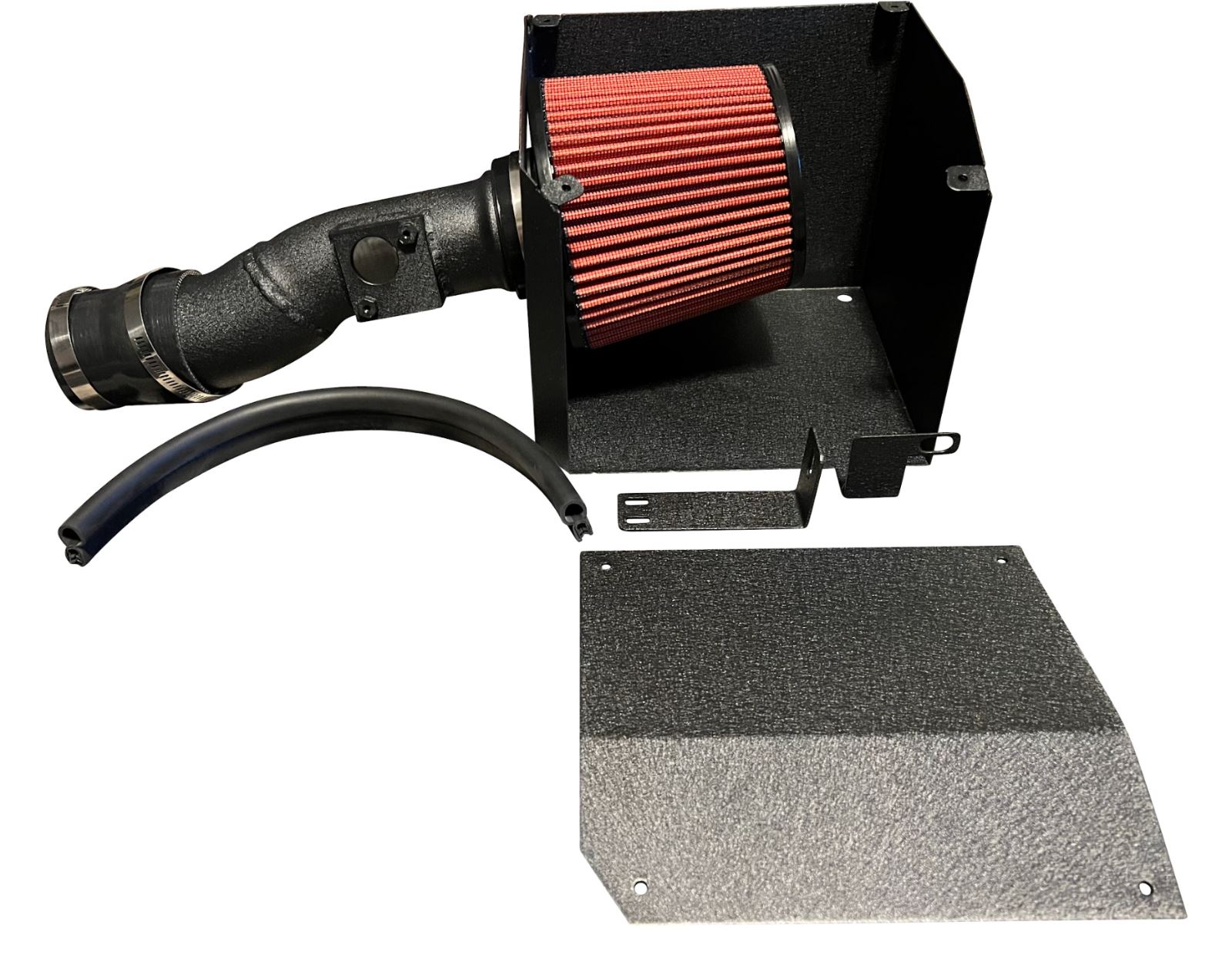 Honda Civic 1.5T cold air intake filter heat shield for engine performance, branded by Jack Spania Racing.
