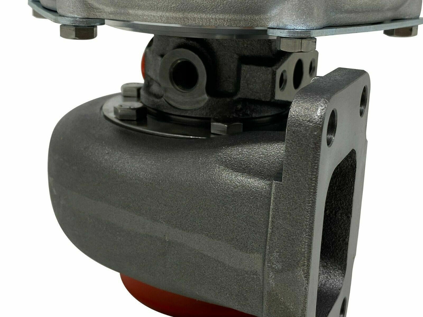 Jack Spania Racing GTX3582R GT35 T3 turbocharger turbine housing with dual ceramic ball bearings, 0.63 AR, for engine performance.