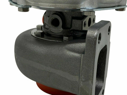 Jack Spania Racing GTX3582R GT35 T3 turbocharger turbine housing with dual ceramic ball bearings, 0.63 AR, for engine performance.