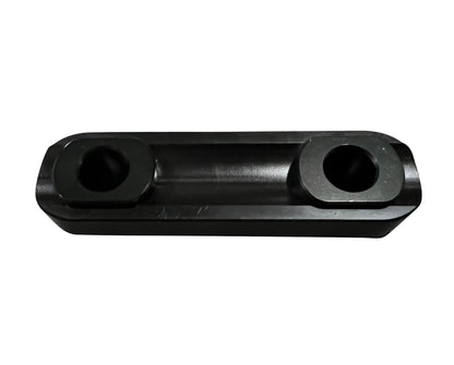 Aluminum Delrin steering rack slider for DC5 EP3 RSX Civic 01-06, engine part from Jack Spania Racing, shown on a white background.