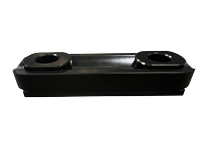 Aluminum Delrin steering rack slider for DC5 EP3 RSX Type S Civic 01-06, engine part by Jack Spania Racing, shown installed.