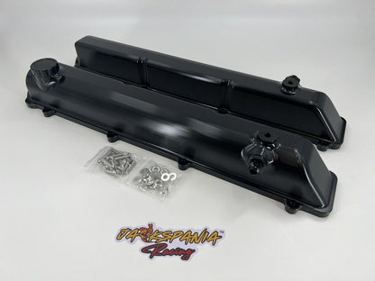Toyota Supra 2JZ Billet Valve Covers with Anodized Oil Cap and Bolts, engine parts from Jack Spania Racing