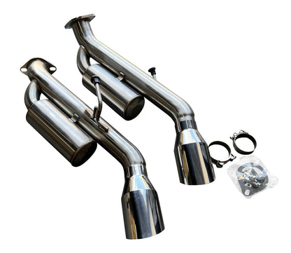 Jack Spania Racing muffler axle back delete exhaust kit for Infiniti Q50 2014-2021, 2.5-inch Helmholtz resonated exhaust parts