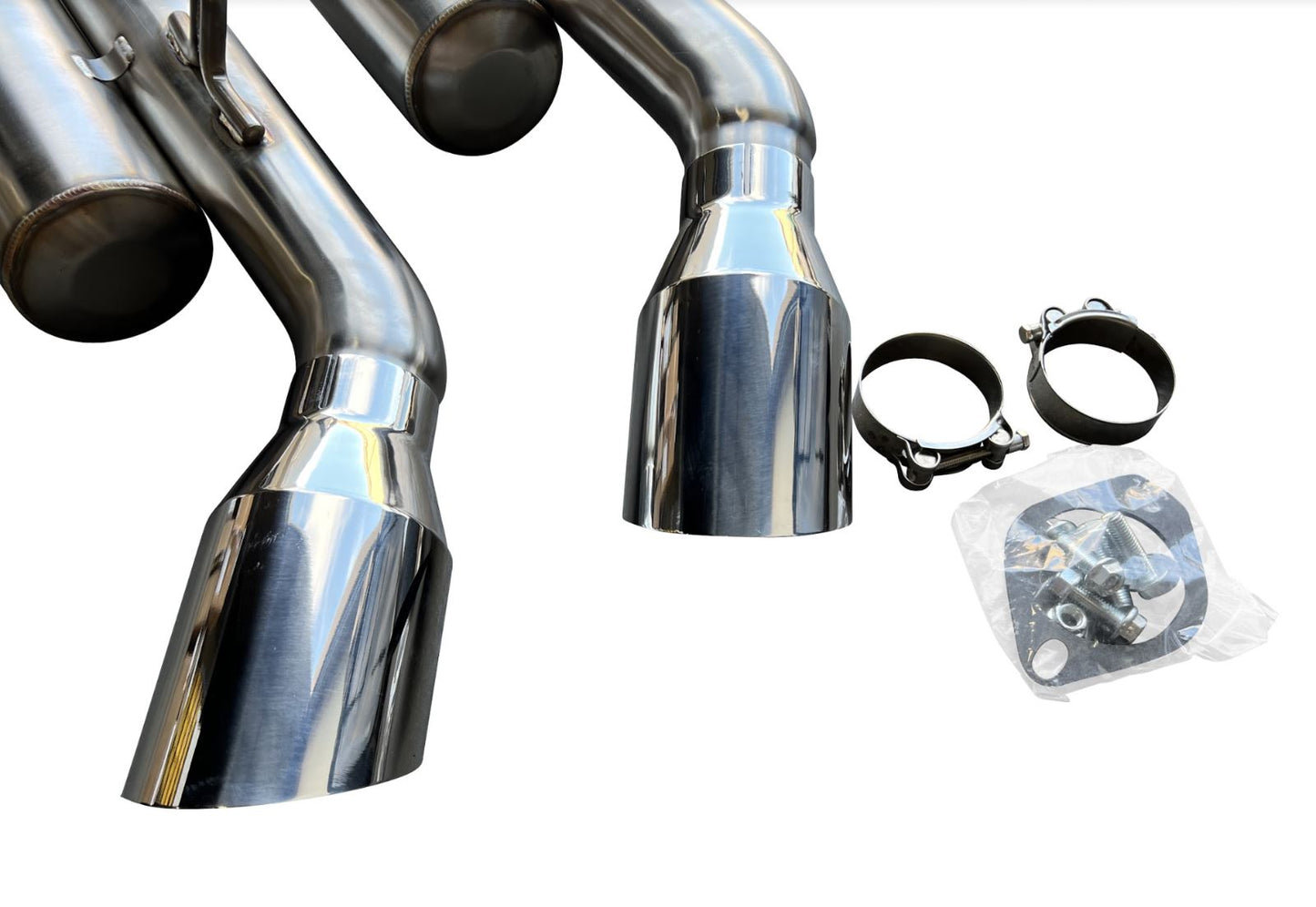 Jack Spania Racing Muffler Axle Back Delete Exhaust Kit for Infiniti Q50 2014-2021, 2.5-inch Helmholtz resonated exhaust parts