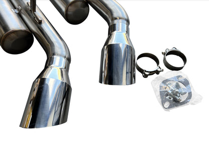 Jack Spania Racing Muffler Axle Back Delete Exhaust Kit for Infiniti Q50 2014-2021, 2.5-inch Helmholtz resonated exhaust parts