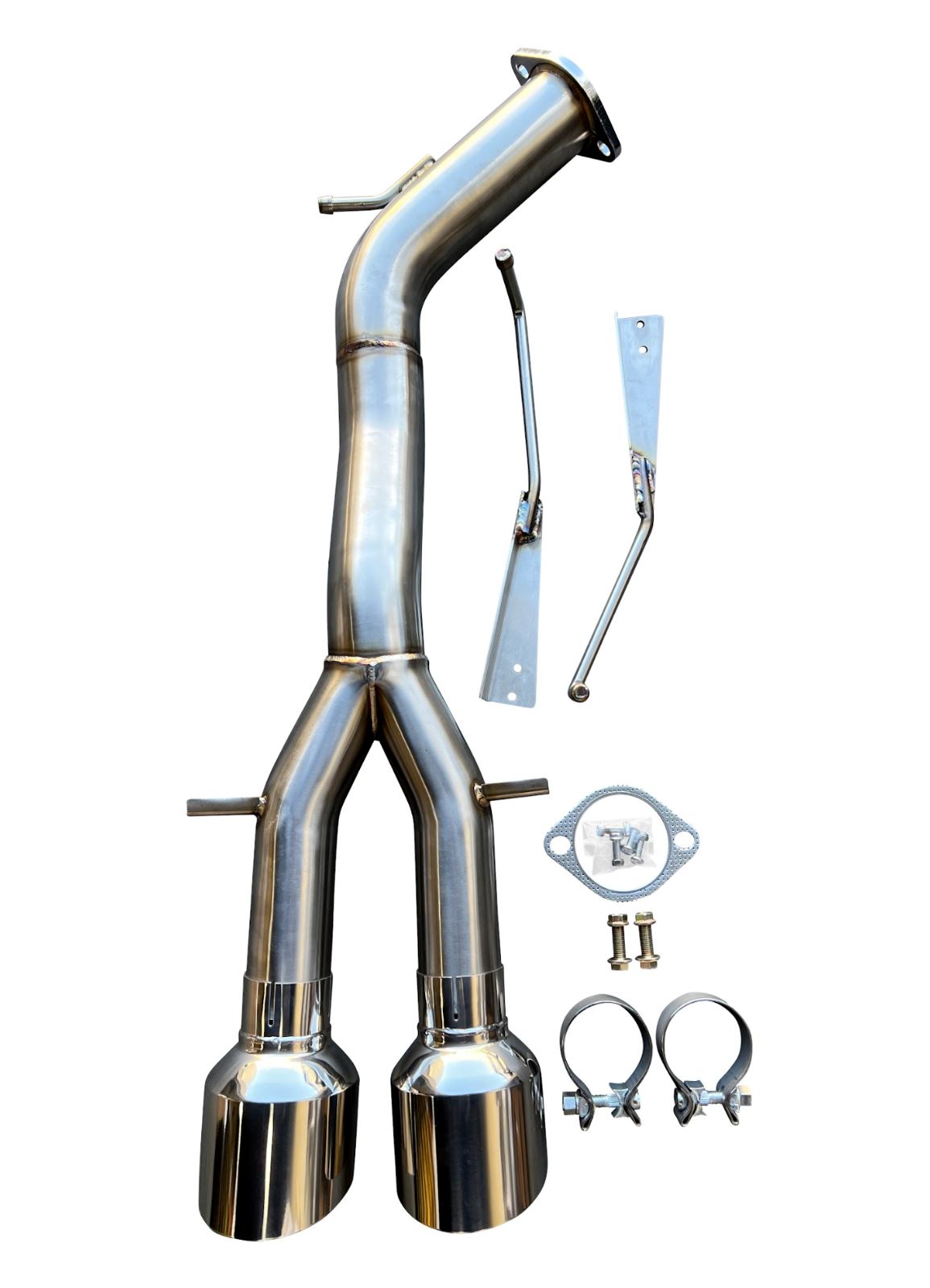 Hyundai Veloster N 2019-2023 Axle Back Delete Exhaust Muffler by Jack Spania Racing, showing the sleek exhaust part.