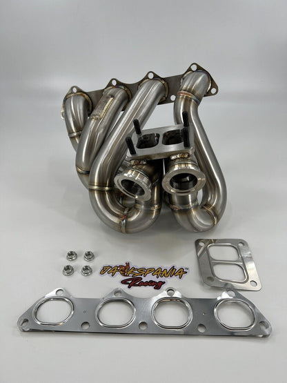 T4 Top Mount Turbo Manifold Dual Twin Wastegates