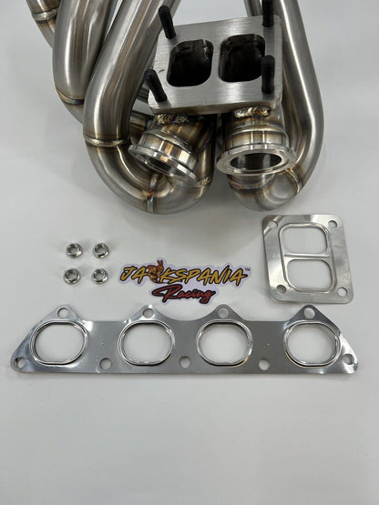 T4 Top Mount Turbo Manifold Dual Twin Wastegates