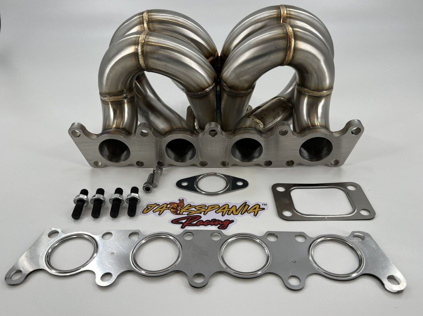 Jack Spania Racing T3 Turbo Manifold for VW 1.8T Jetta Golf GTI GLI 337 exhaust parts, 2-bolt design, engine upgrade component