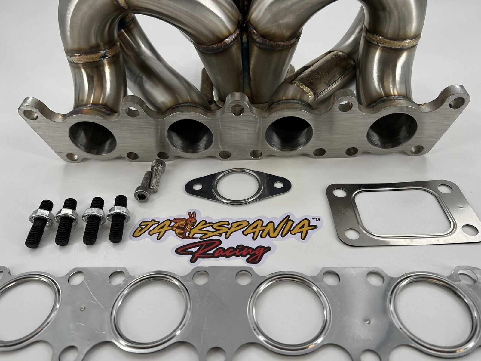 Jack Spania Racing T3 turbo manifold for VW A4 1.8T Jetta Golf GTI GLI 337 exhaust parts, 2-bolt design
