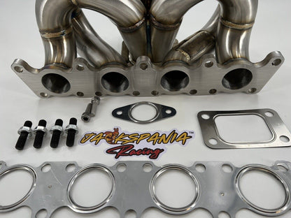 Jack Spania Racing T3 turbo manifold for VW A4 1.8T Jetta Golf GTI GLI 337 exhaust parts, 2-bolt design
