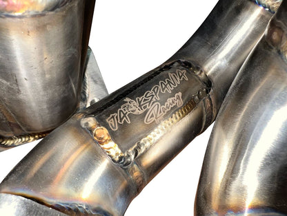 Jack Spania Racing D Series AC PS T3 Turbo Manifold for Honda Civic GSR D15 D16, with 44mm exhaust port, for EG, EK, DC2 models.