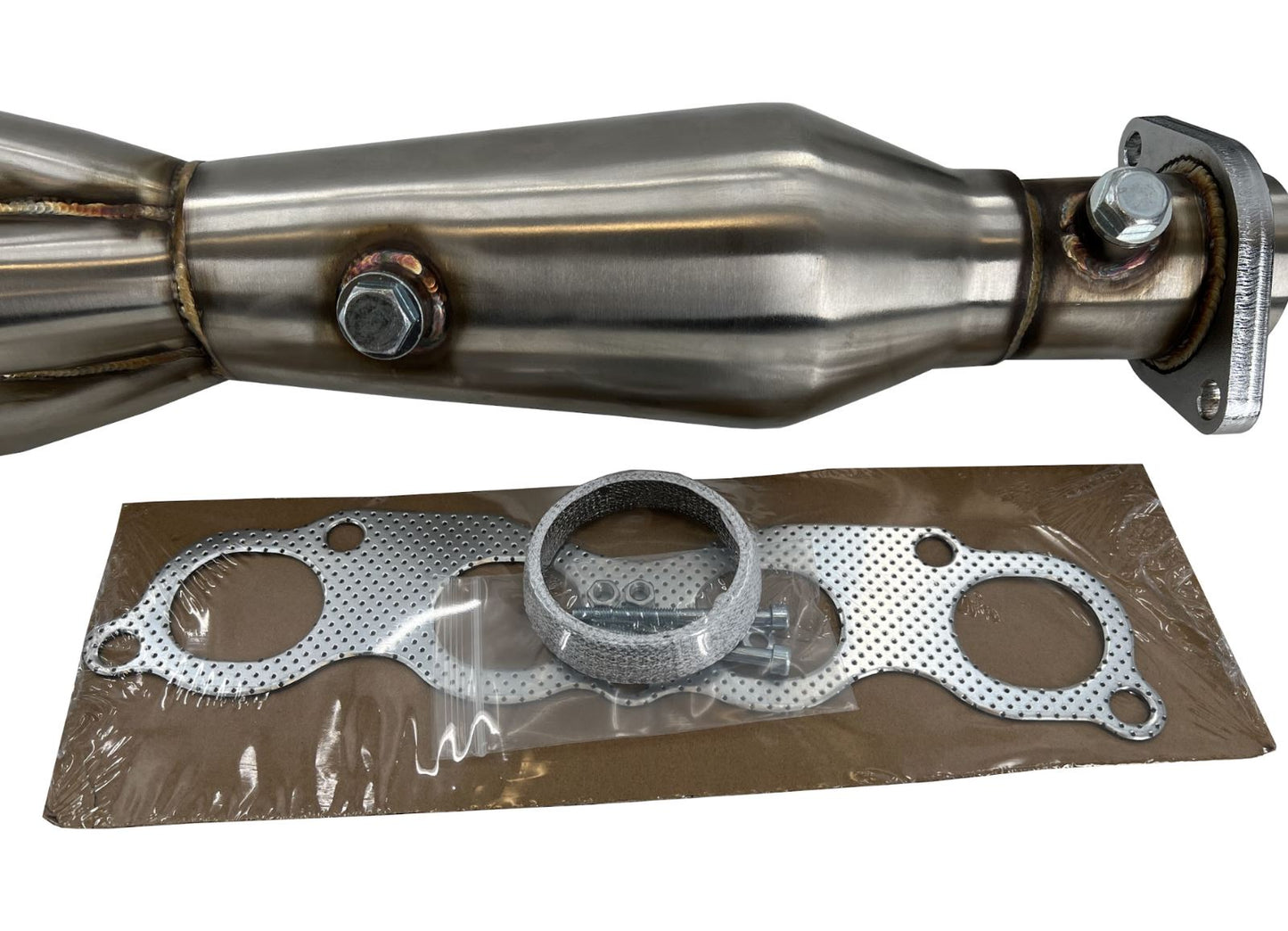 Jack Spania Racing K Swap K20 K24 Megaphone Exhaust Header for Honda Civic EK EG DC2 with 2-bolt 4-1 Tri-Y pipe