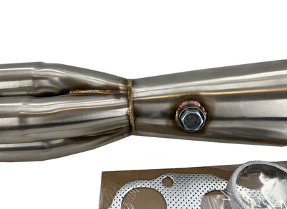 Jack Spania Racing K Swap K20 K24 Megaphone Exhaust Header for Honda Civic EK EG DC2, 2-bolt 4-1 Tri-Y design.