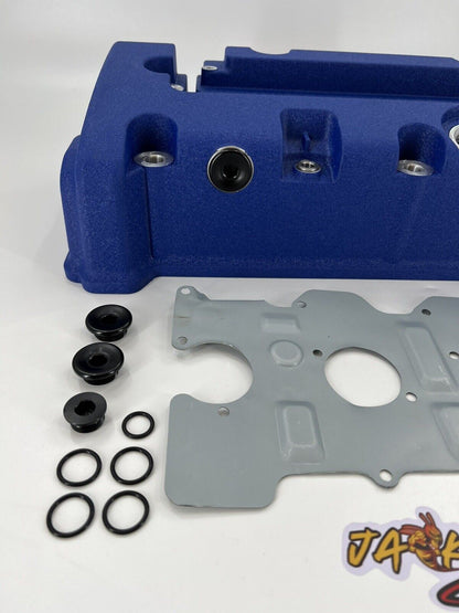 Cast aluminum K Series vented valve cover baffle for Honda Acura K20 K24 engines by Jack Spania Racing.